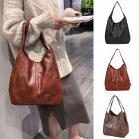 Bolso grande de piel sintética para mujer, bolso Hobo de diseñador, monedero tipo cubo - details 1