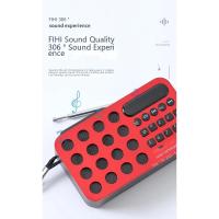 Mini Radio FM portátil de bolsillo, altavoces inalámbricos con carga Solar, compatible con reproducción de tarjetas USB TF, receptor de Radio FM compatible con Bluetooth - details 2