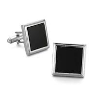 Gemelos esmaltados de latón negro de alta calidad para hombre, mancuernas de camisa francesa de estilo clásico, marca de moda, novedad de verano - details 3