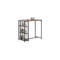 Lote de 2 taburetes con respaldo, taburete de bar, capacidad hasta 100 kg, H95 cm, ES (2 taburetes-2) - details 11