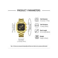 Relojes de cuarzo de lujo impermeables con calendario con correa - details 3