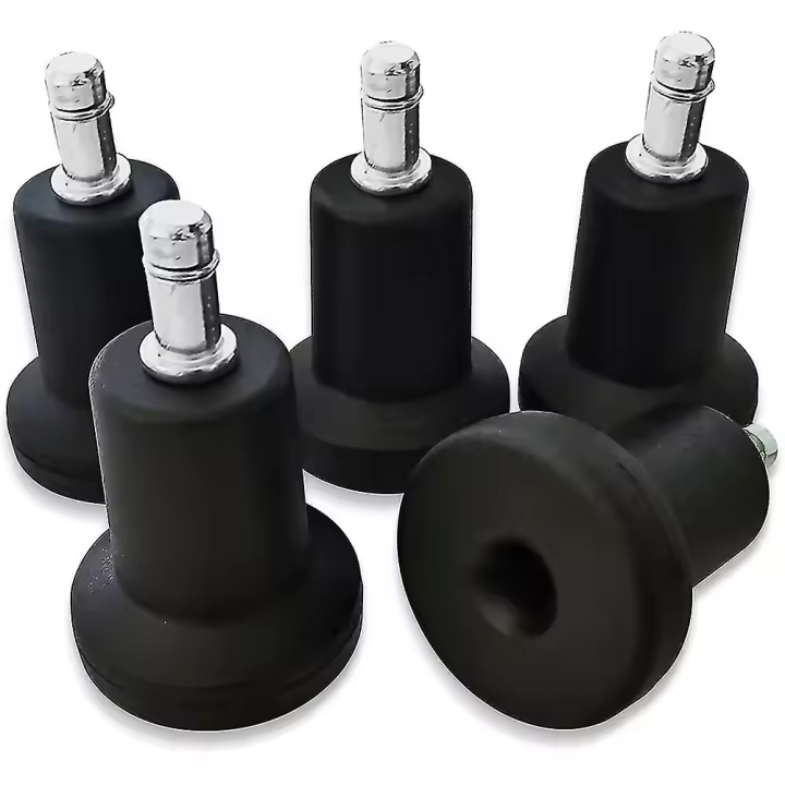 Ruedas para sillas de oficina, pies, ruedas para sillas de oficina, ruedas para sillas, fijas, estacionarias para escritorio y silla - 1