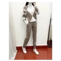 Conjunto de 2 Piezas de Punto para Mujer Jersey Grueso Informal Musulmán, Top y Pantalón de Punto - details 11