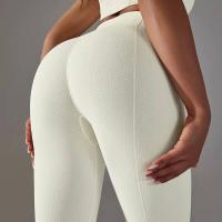 Mujeres sin costuras, leggings deportivos de cintura alta para entrenamiento, correr, fitness, gimnasio, fruncido en el trasero, ropa deportiva - details 4