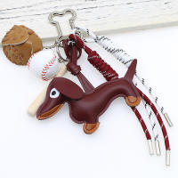 Nuevo llavero personalizado de dibujos animados, bolso colgante, serie, bolsa con forma de perro salchicha, decoración colgante para regalo - details 1