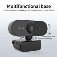 Awapow-cámara Web 1080P Full HD con micrófono, dispositivo giratorio para PC, ordenador, YouTube, videollamada, conferencia, USB, 4K - details 0