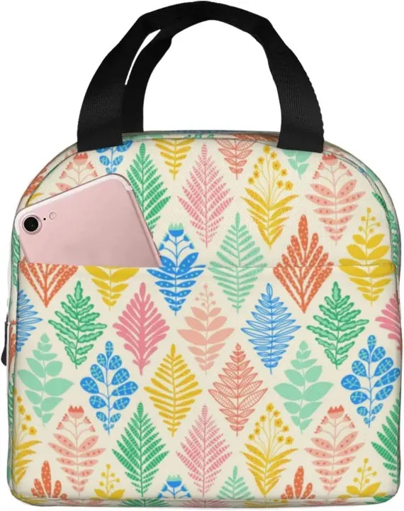 Bolsa de Almuerzo Aislada Cactus Tropical Enfriador Térmico Portátil Bolsa de Picnic Reutilizable - 1