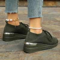 Zapatillas de deporte informales para mujer, zapatos de malla transpirables con cordones, Tenis de plataforma para caminar y correr, moda de verano - details 31