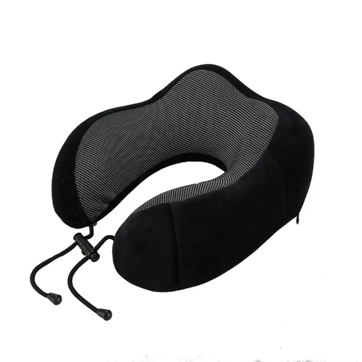 Almohada Viaje para Cuello, Almohada Cervical Viaje Comodo e Portatile para Oficina Avión Tren Coche Viajando, con Espuma Memoria - 1