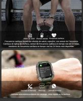 Reloj Inteligente Militar 2024 para Hombres, Smartwatch con Llamadas, Pantalla HD de 1.81