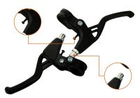 Manija de freno Universal de aleación de aluminio para bicicleta, palanca de freno para bicicleta de montaña y carretera, diámetro de 22mm, color negro, 1 par - details 2