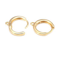 Aretes de Cuerda de Metal Dorado de 18K Diseño Redondo Rectangular de Alta Calidad - details 4