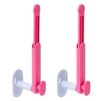 Estante de almacenamiento retráctil para cuerda para el cabello, soporte de papel higiénico montado en la pared sin perforaciones, ahorra espacio, collar de dopamina, soporte para pulsera, 2 uds. - details 6