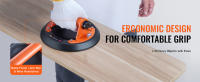 SucceBuy Ventosa de vidrio, paquete de 8", capacidad de 615 libras, succión al vacío con mango de acero y caja de transporte, herramienta resistente para vidrio, granito, azulejos, metal, madera - details 4