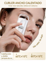 ANLAN Rizador de pestañas eléctrico Boca ancha Recargable Levantamiento de pestañas que dura 24 horas Control de temperatura NTC Herramienta de maquillaje portátil con clip - details 0