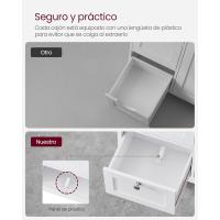 Mueble de Baño Armario de Almacenamiento con 3 Cajones Estante Regulable Tamaño 30 x 60 x 80 cm - details 5