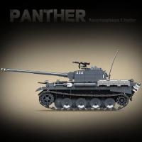 Panzerkampfwagen V Panther serie militar, bloques de construcción, juguete de ingeniería, tanque del ejército WW2 para niños y fanáticos militares - details 3
