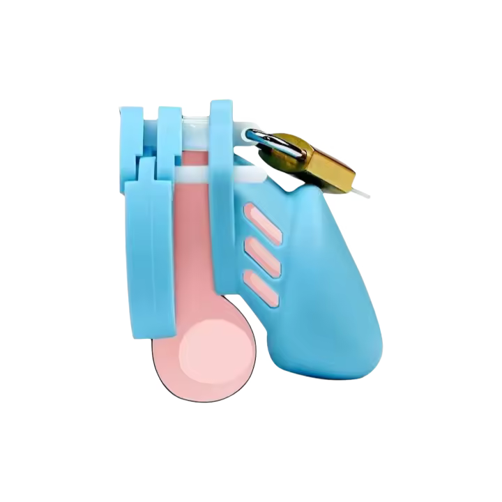 Leten Castidad masculina para hombres Anillo transpirable de virginidad Jaula CB para hombres con llave SM Dispositivo de bloqueo de uretra Juguete - 1