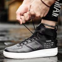 Zapatillas y zapatos deportivos de moda de PU con cordones y estrellas de caña alta para hombre - details 1