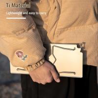 Mesa plegable de titanio para barbacoa de camping, picnic al aire libre, mochilero - details 3