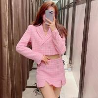 Conjunto de Tweed de 2 piezas, chaqueta elegante, traje para mujer, conjuntos de pantalones cortos, traje con pantalones cortos para mujer, trajes femeninos 2022 - details 3