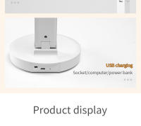 Lámpara de escritorio LED regulable, lámpara de lectura de escritorio con sensor táctil, lámpara de noche recargable por USB, lámpara de escritorio plegable, lámpara de lectura de cabecera, capacidad de la batería 4000 mAh, tres modos para elegir. - details 12