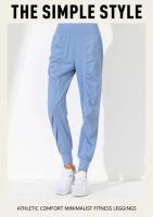 Pantalones de Yoga para Mujer de Secado Rápido Suelto, Cansado, Plisado, Bolsillos, Para Correr, Capris, Pantalones Deportivos - details 1