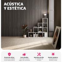 Panel de Pared Aislante de Sonido 2pcs Aparente Madera Gris de Oak Muebles y Organización - details 4