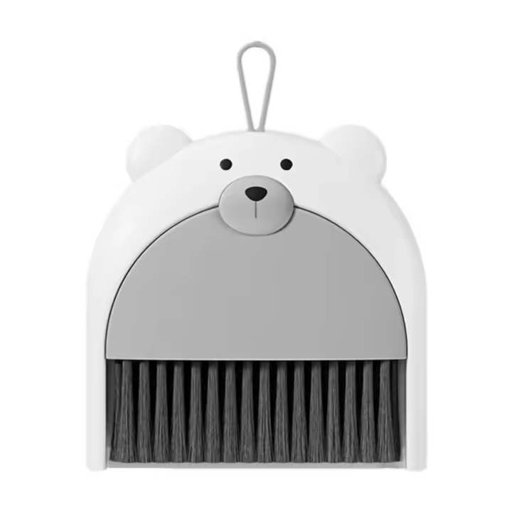 Pequeño juego de escobas, limpieza de la mesa de la cocina, limpieza de la mesa de la oficina, pequeña escoba plegable - 1