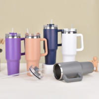 40oz generación paja coche taza de gran capacidad de acero inoxidable de aislamiento al aire libre portátil mango Ice Bar Copa - details 2