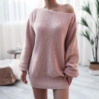 Vestidos de un solo hombro de ganchillo para mujer, minivestido informal de punto suelto, traje de fiesta de graduación, diseñador - details 14