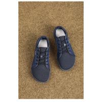 Zapatos descalzos minimalistas para hombre, zapatillas de punta ancha Zero Drop, malla transpirable, zapatos planos informales con cordones para caminar - details 8