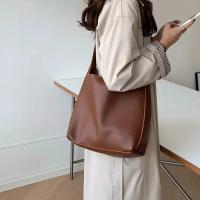 Bolso de hombro de mujer, bolso de moda sólido, bolso de trabajo de cuero minimalista - details 8