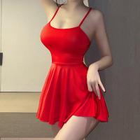Vestido Mini de Lentejuelas de Moda para Mujeres Uniforme Suave, Sin Espalda, con Volantes, Perfecto para Clubes Nocturnos - details 12