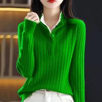 Moda Coreana 2025 Suéteres de Punto para Mujeres Jerseys Cálidos para Otoño-Invierno Estilo Casual - details 0