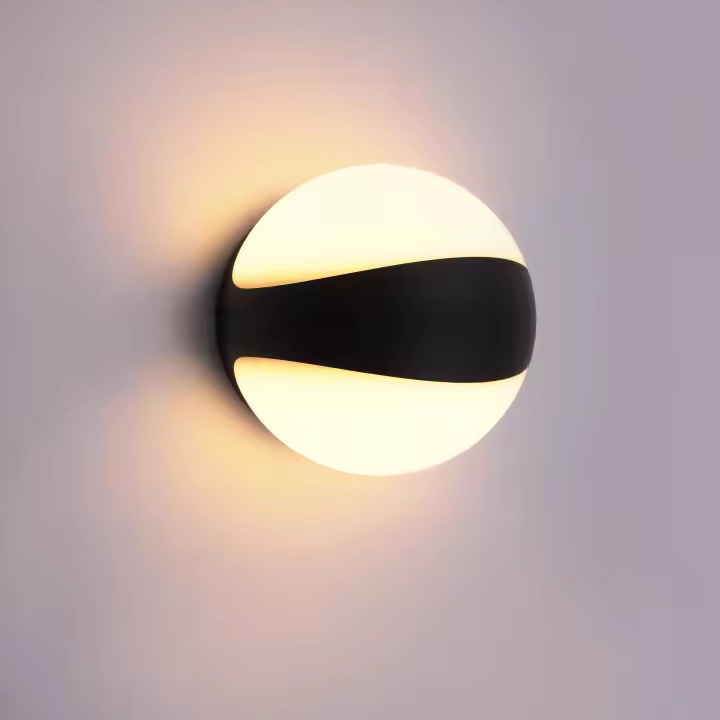 Luces LED creativas de pared con forma de bola, decoración de césped, sala de estar, dormitorio, apliques de pared con bola interior y exterior, lámpara de pared decorativa LED - 1