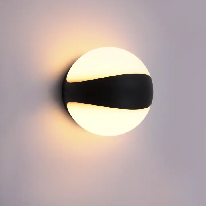 Luces LED creativas de pared con forma de bola, decoración de césped, sala de estar, dormitorio, apliques de pared con bola interior y exterior, lámpara de pared decorativa LED - 1