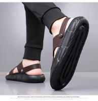 Sandalias de verano para hombre, nuevas, de suela suave, de piel suave, para playa, con suela gruesa - details 1