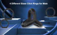 Juego de anillos de silicona para pene, anillos COC para pene, anillo de mejora masculina, juguetes sexuales para hombres, juguetes sexuales para parejas, juguetes para hombres y mujeres para mejorar la erección, anillo de placer para hombres para parejas - details 0
