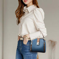 Bolso de hombro pequeño para mujer, bolso cruzado de cuero de PU de diseñador, bolso informal de color sólido - details 6