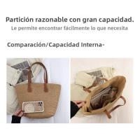 Bolso de Paja Grande Capacidad Estilo Nuevo para 2025 Bolso de Playa Tejido para Mujer - details 6