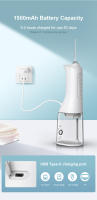 Fairywill-irrigador Oral portátil con USB, hilo Dental de agua, blanqueamiento Dental, 300ML, 6 boquillas, limpieza bucal para aparatos - details 2