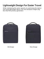 Xiaomi Mochila Urban Minimalista Bolsa de Computadora de Gran Capacidad 15L - details 4