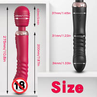 Vibrador de Dildos Telescópico de Silicona Tamaño Grande Tres Motores Masajeador de Couple - details 12