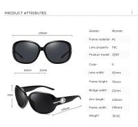 Gafas de sol polarizadas para mujer UV400, gafas con montura de mariposa de diamante Retro, ropa de moda, gafas de protección solar, gafas de sol de viaje para mujer - details 7
