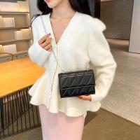 Bolso de hombro de diseñador a la moda para mujer, bolsos con asa de cuero PU, bolsos cruzados con correa de cadena para mujer - details 8