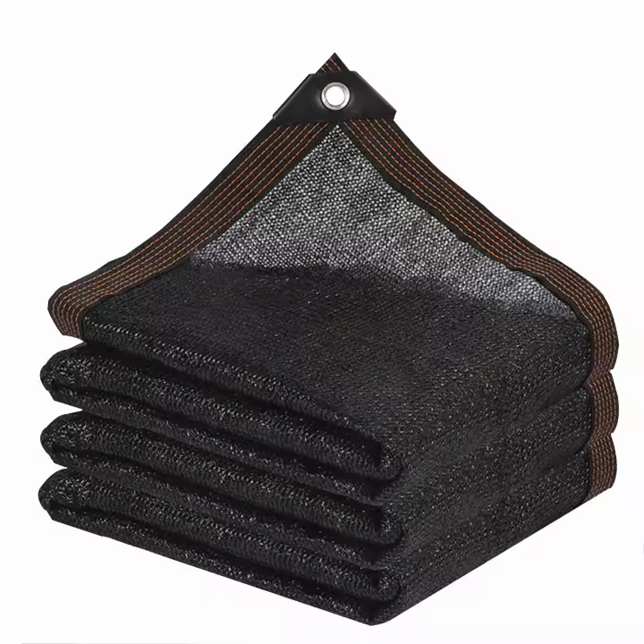 Red de sombra para jardín, cubierta de sombra para exteriores, Ideal para pérgola, Patio, invernadero, color negro, 90% - 1