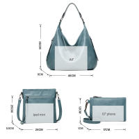 Bolso de Hombro para Mujer, Bandolera de Cuero PU, 3 piezas, informal, Gran Capacidad - details 45