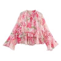 Vestido Corto de Verano con Halter Elegante Mii Chiffo con Estampa Floral para Mujeres - details 2