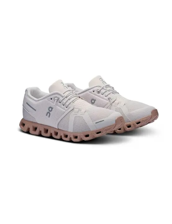 Zapatillas In Running Cloud 5 Mujer Suela Beige Rosa - 1
